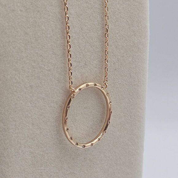 Ettika 18K Gold Plated Chain 20.5" Necklace Dainty Chic Elegant Ring Whimsygoth - Picture 6 of 9
